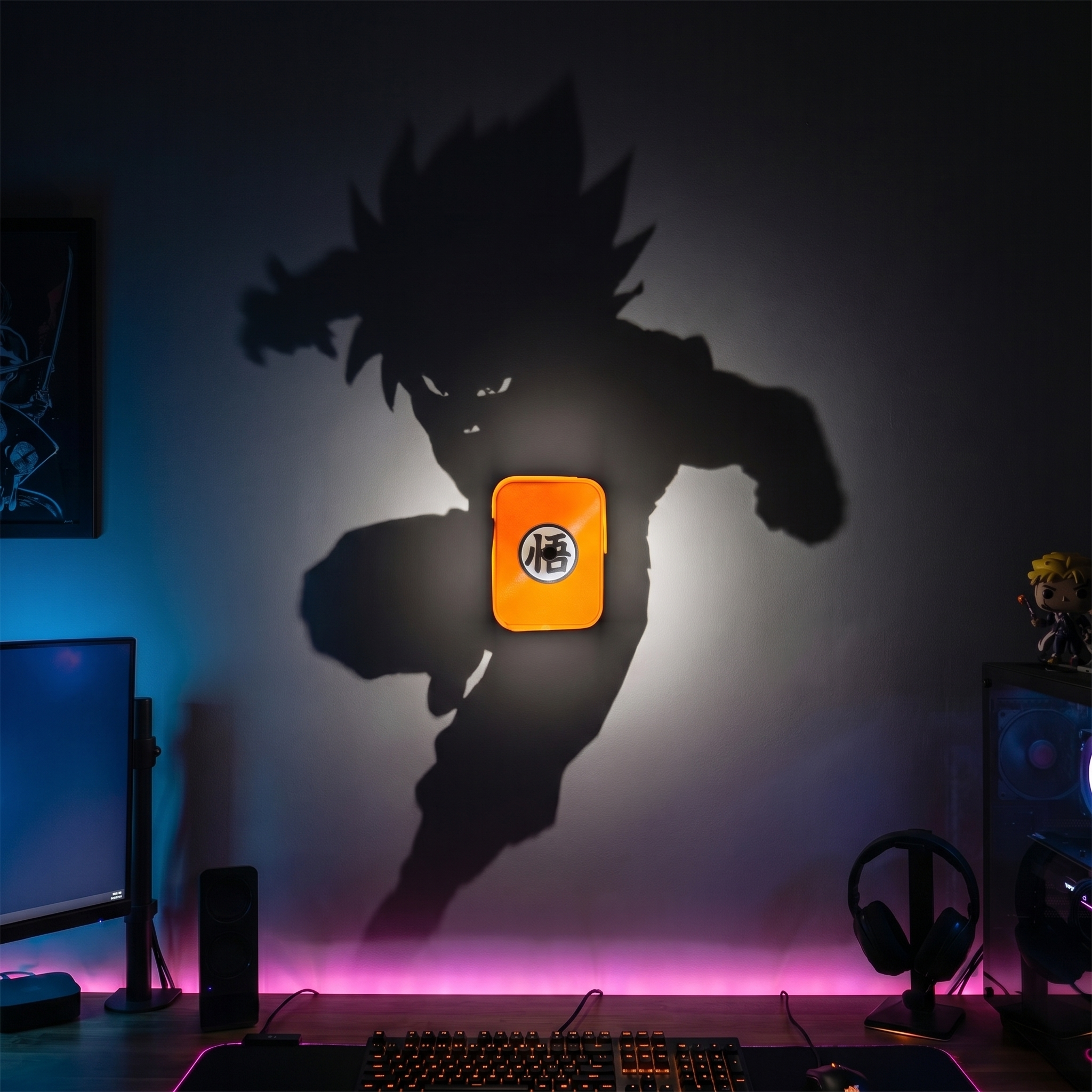 Anime & Hero Shadow Lamp – Aesthetic Wall Projection Light