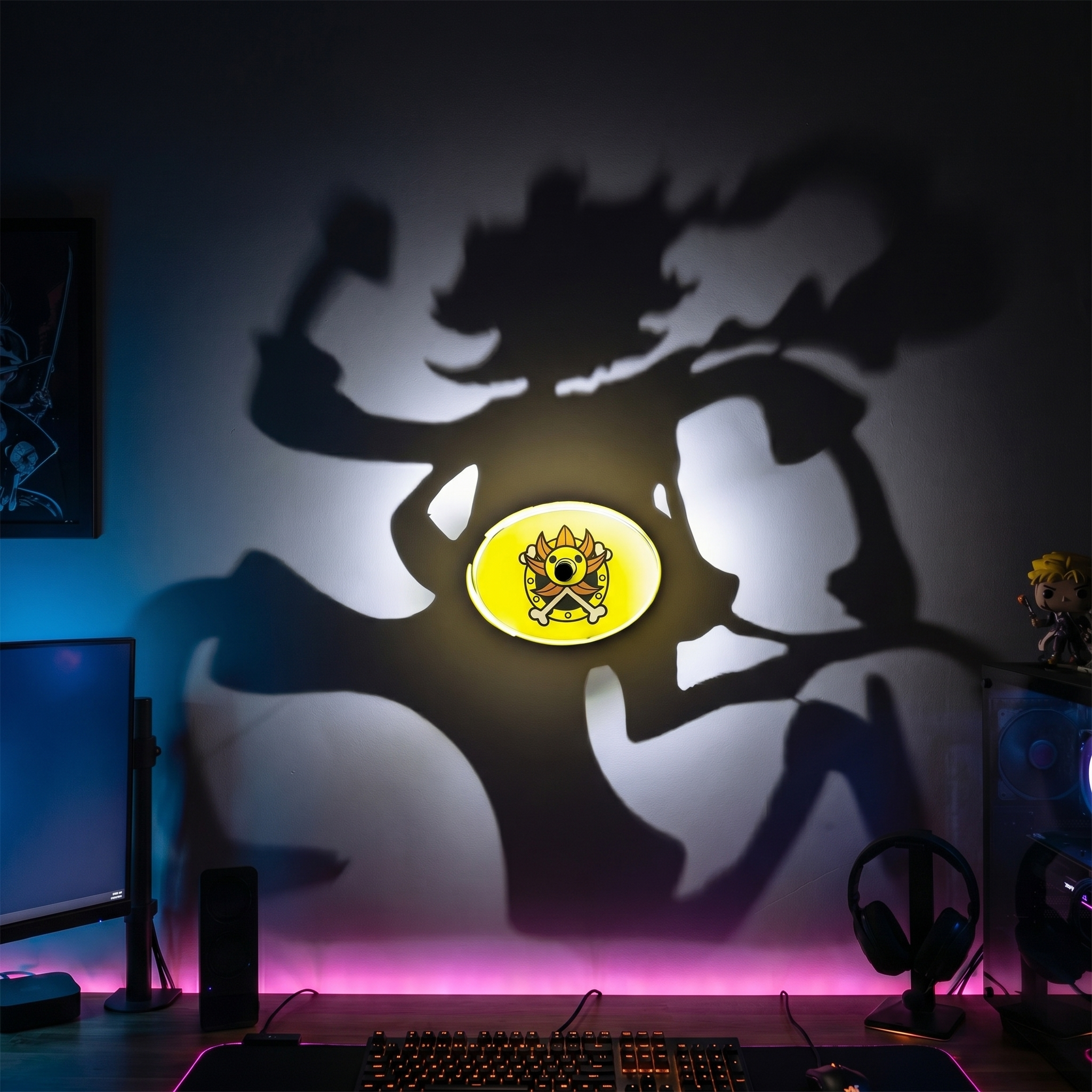 Anime & Hero Shadow Lamp – Aesthetic Wall Projection Light